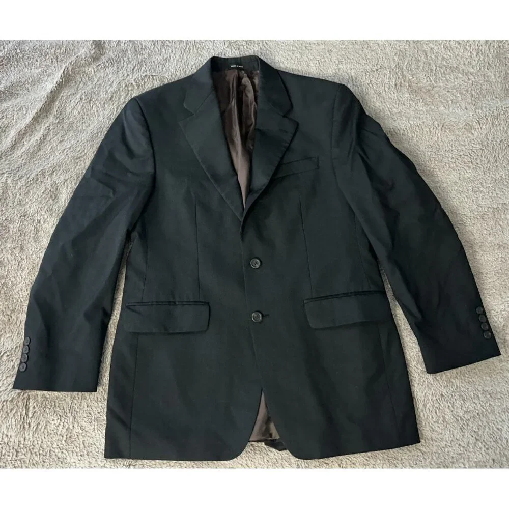 Lauren Ralph Lauren 100% Pure New Wool 2 Button Blazer Sport Coat Jacket Sz 38R